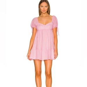 Amanda Uprichard Sicily pink striped dress
